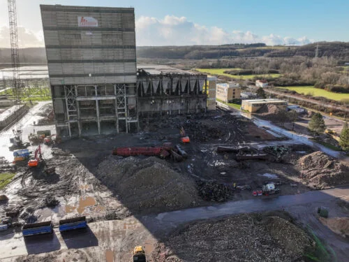 KW Ensdorf letzte Sprengung