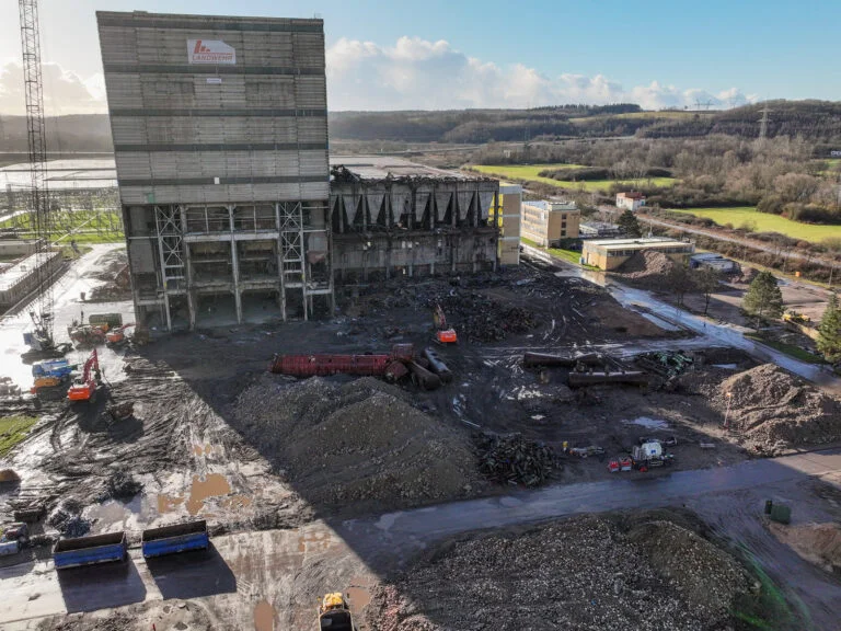 KW Ensdorf letzte Sprengung