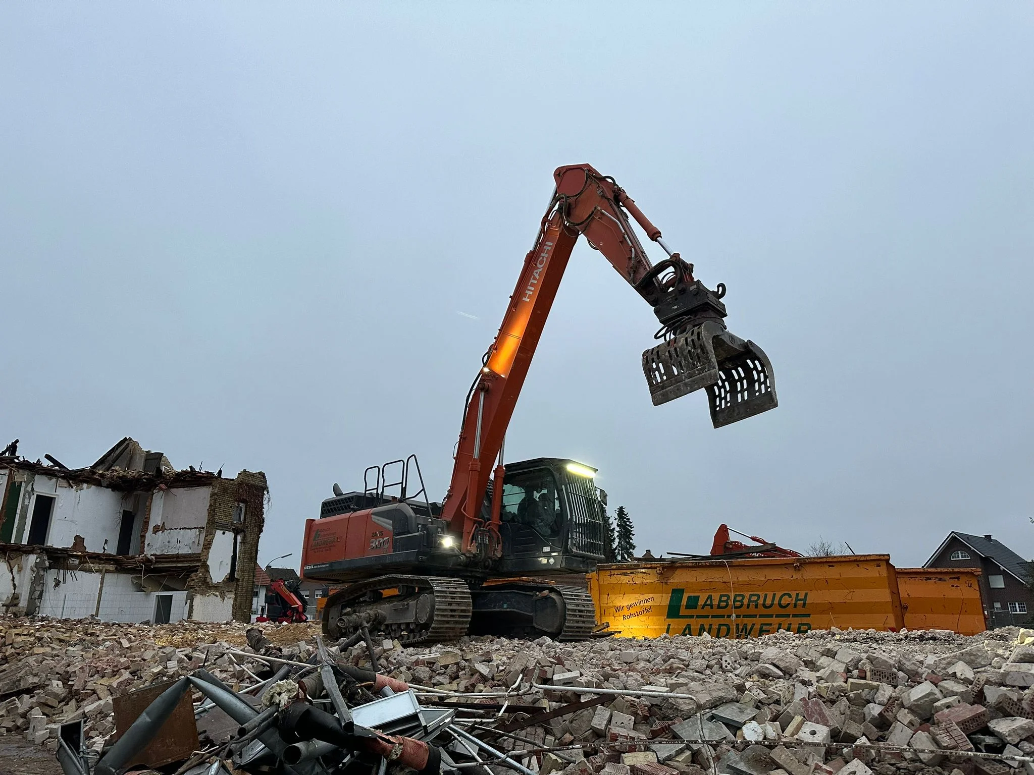 Abbruch an Schienen mit Abbruchvorhang 13