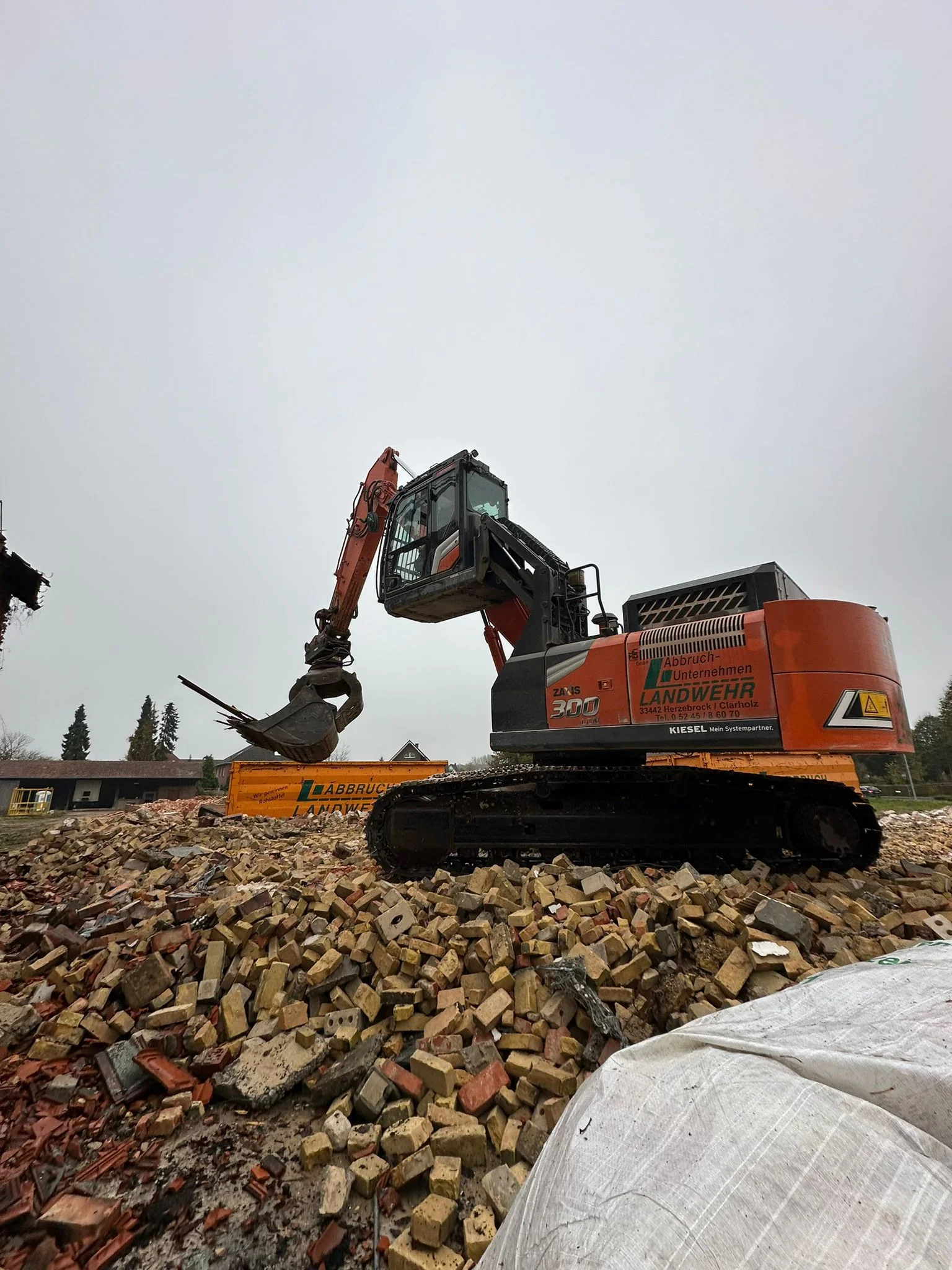 Abbruch an Schienen mit Abbruchvorhang 03