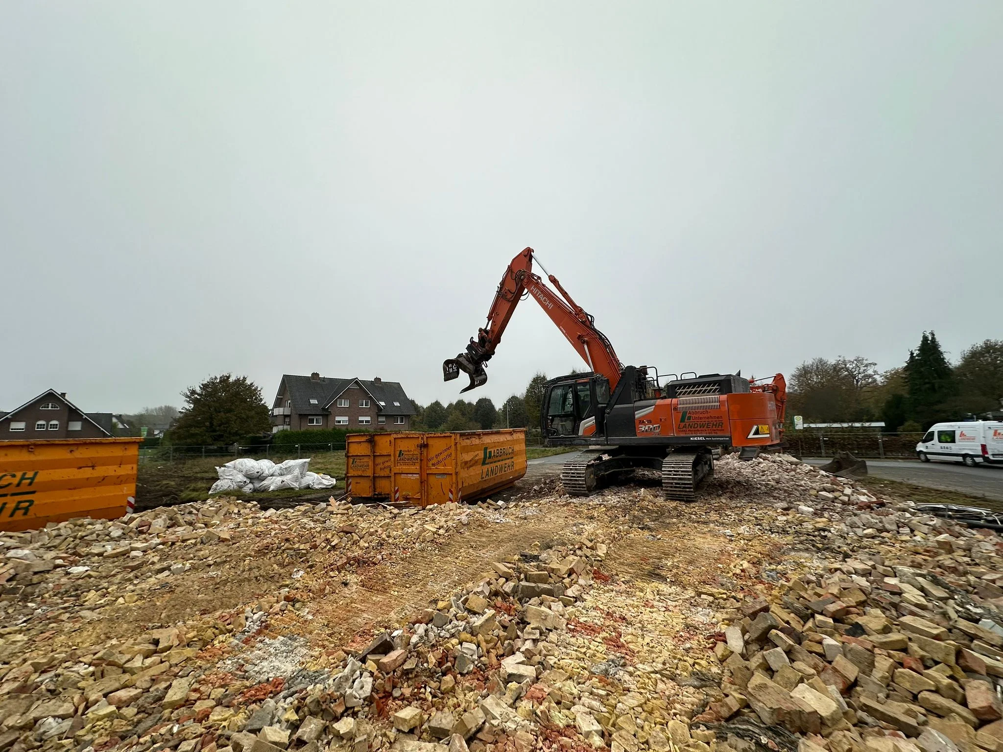 Abbruch an Schienen mit Abbruchvorhang 07