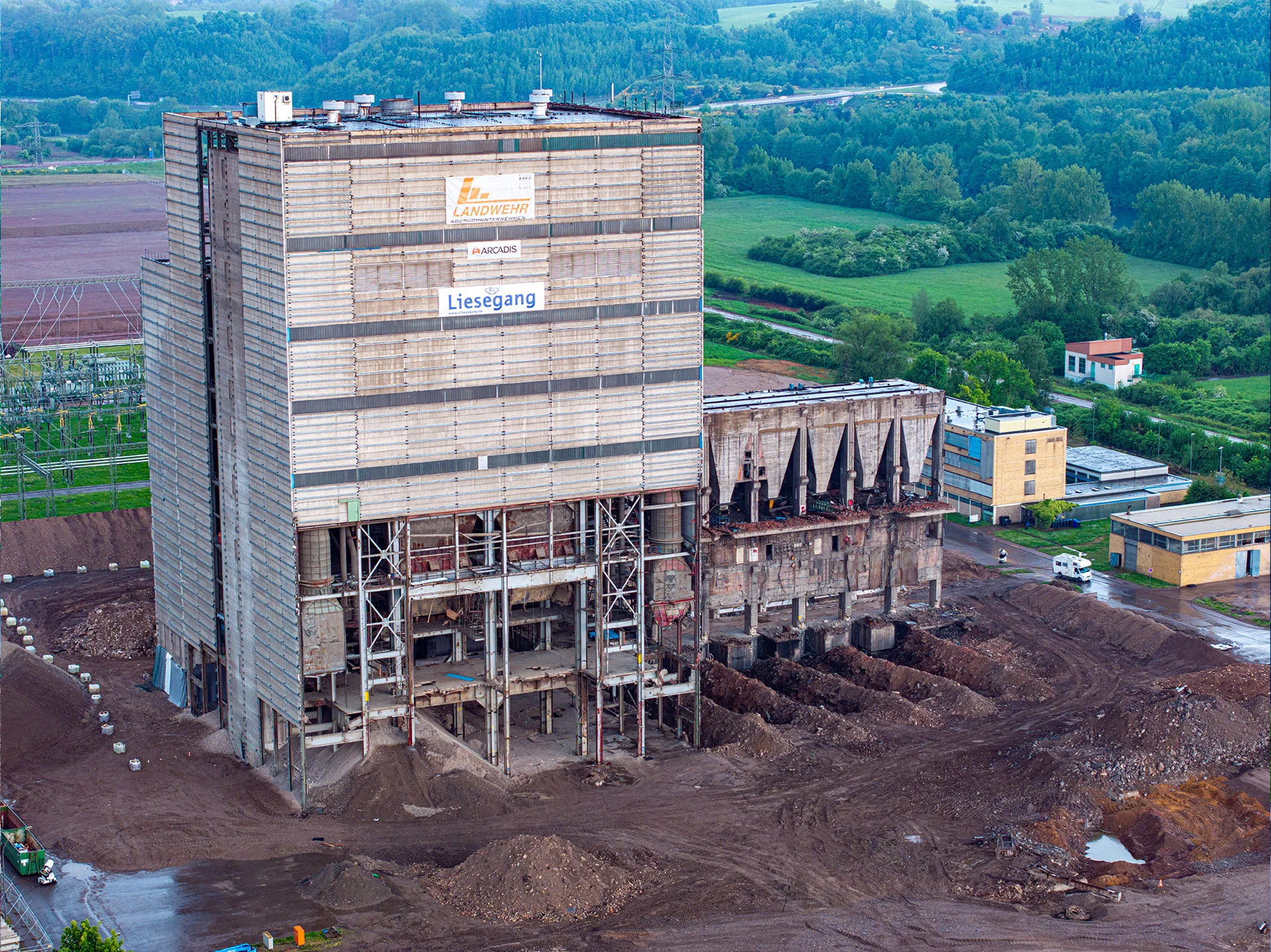 Kraftwerk Ensdorf - Letzte Sprengung 02