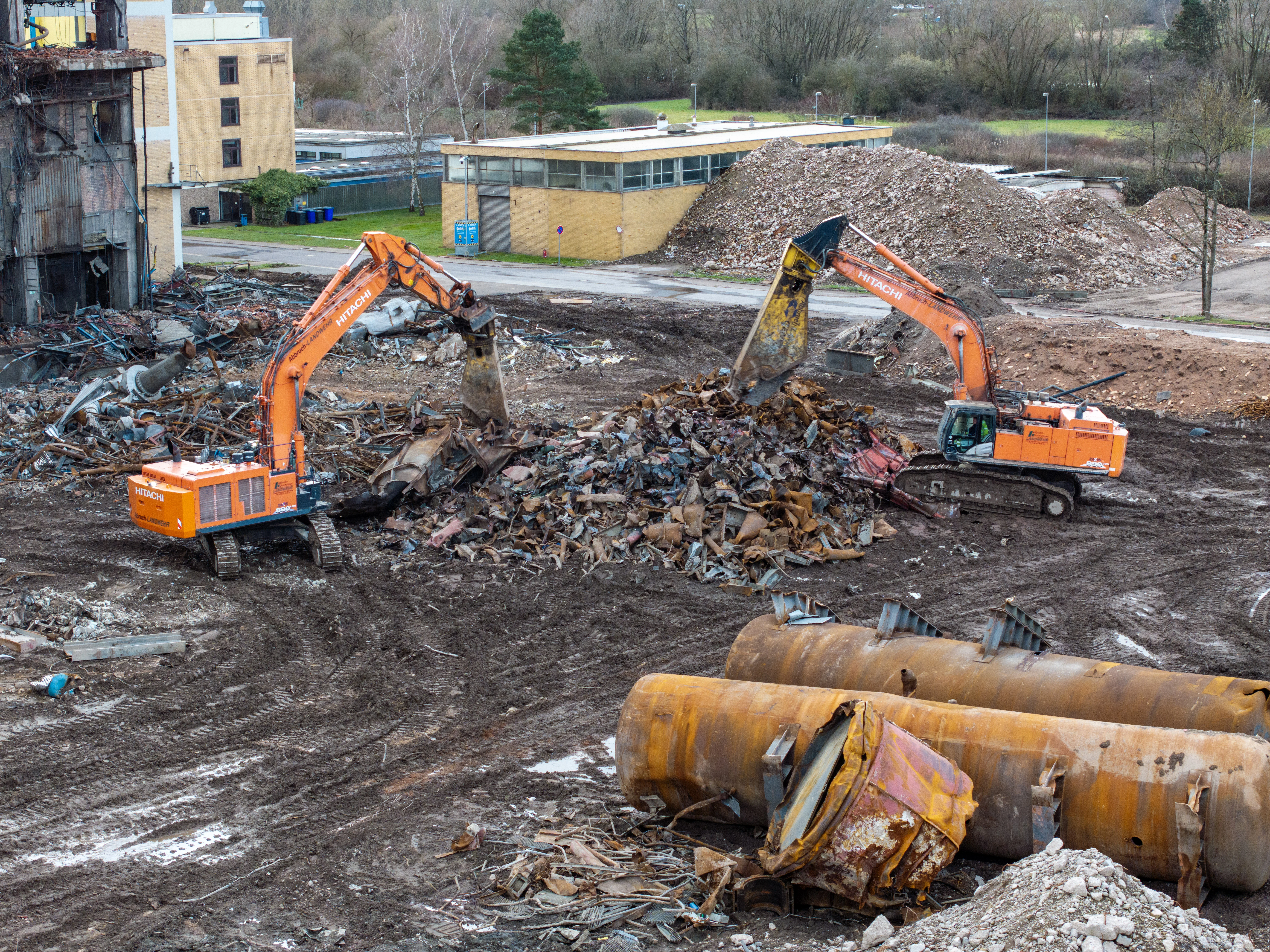 Teilrückbau mit Abbruch Landwehr